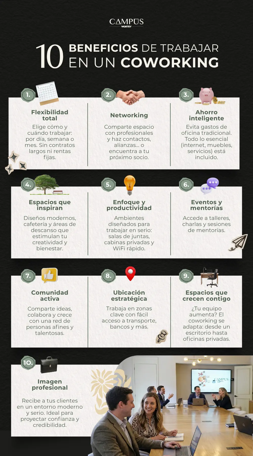 10 beneficios de trabajar en un coworking