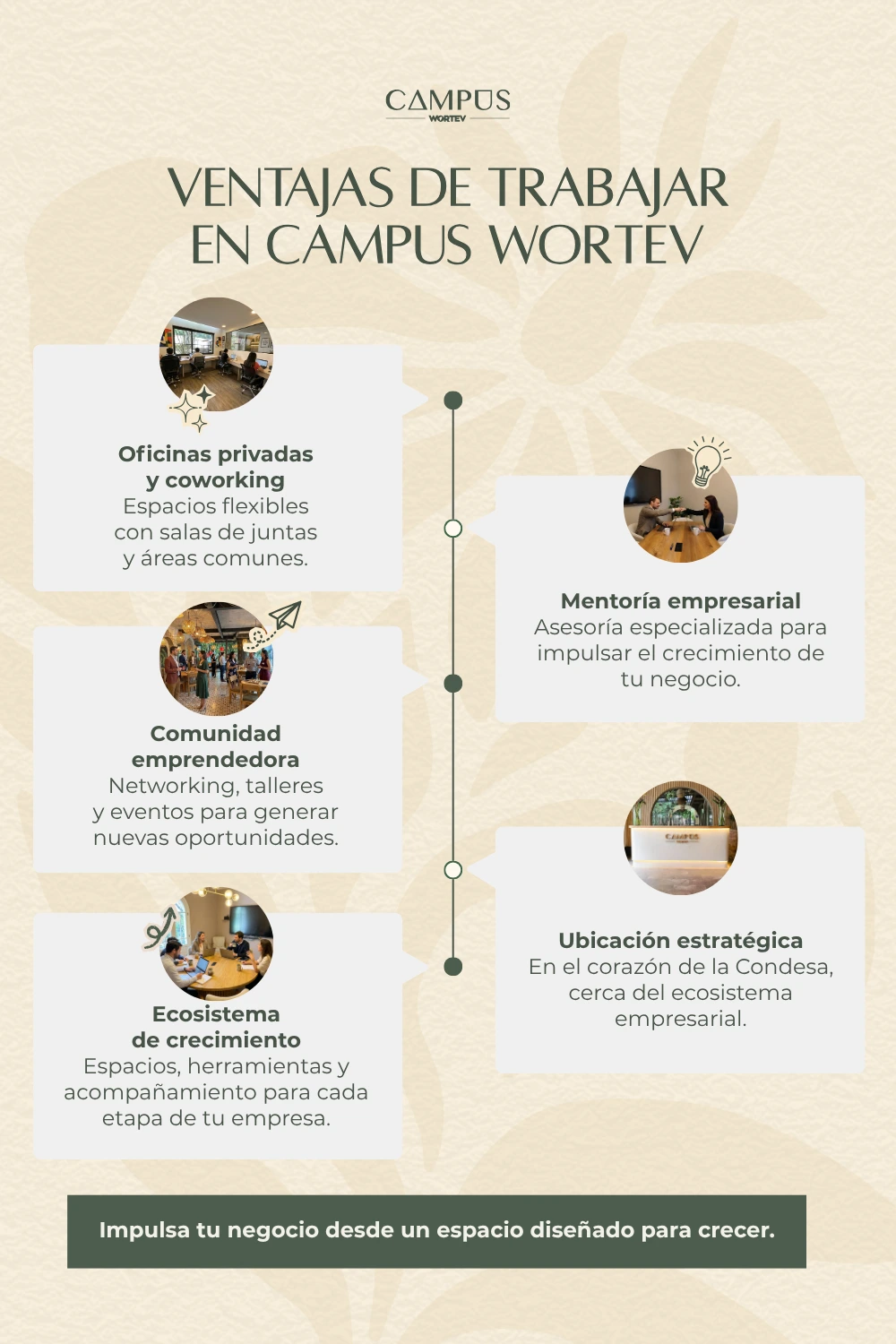 ventajas de trabajar en CAMPUS WORTEV